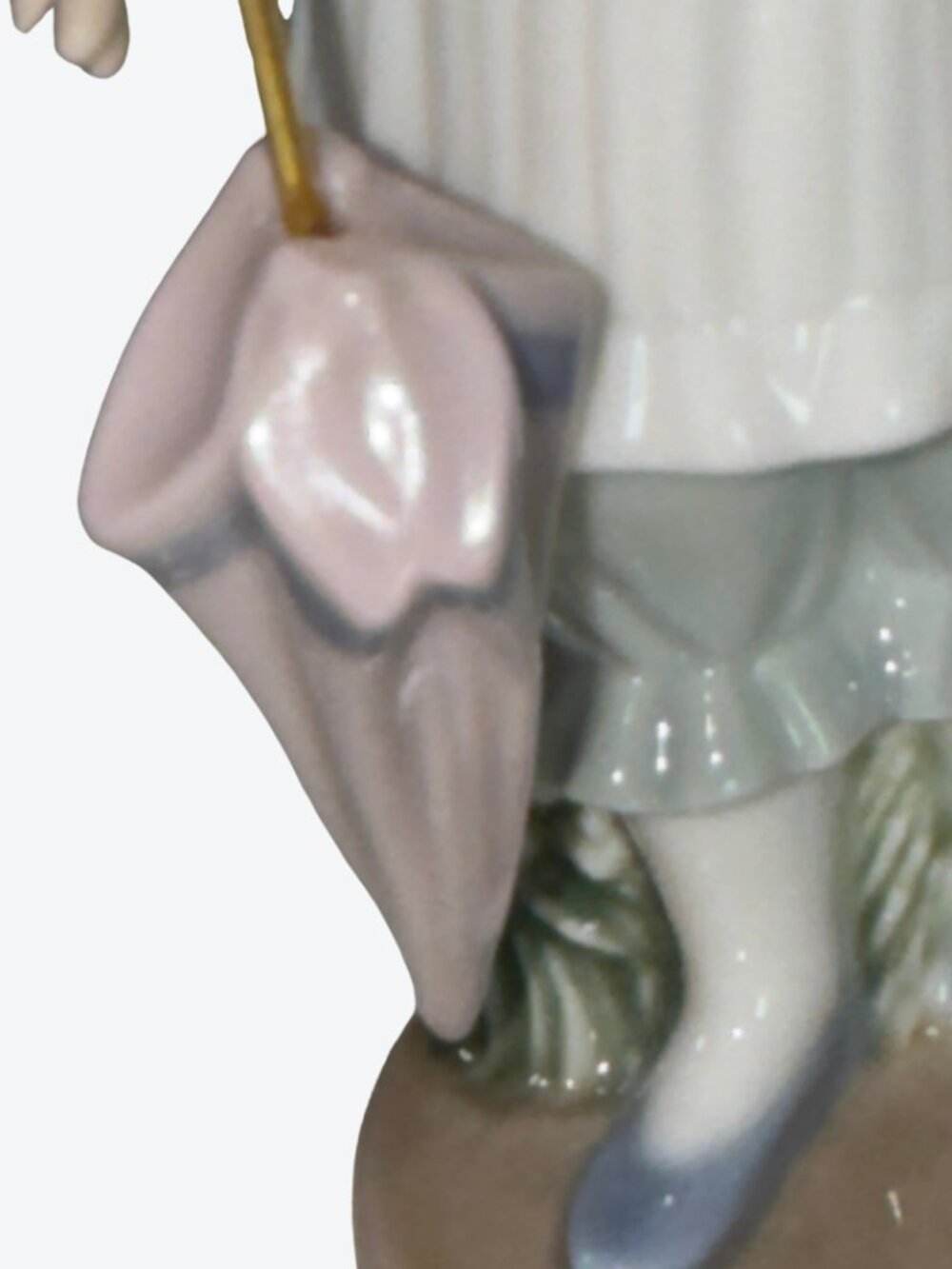 NAO by LLADRÓ April Showers Girl with Umbrella Porcelain Figurine - Picture 6 of 13